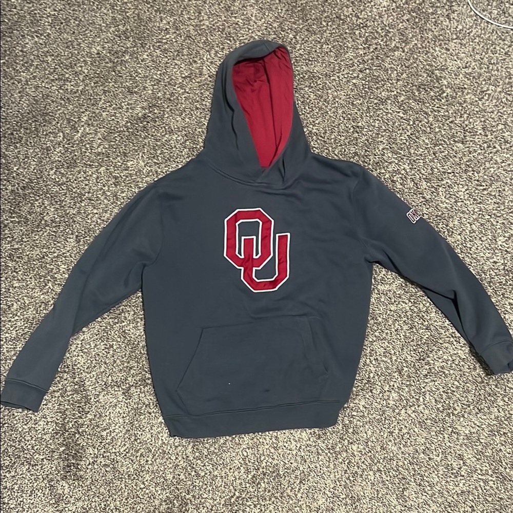 OU Men's Gray Hoodie